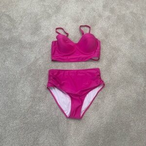 Vibrant Pink Bikini Set XL